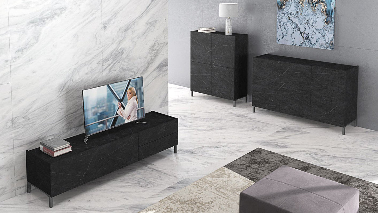 Mobile porta TV Mike Marmo Nero