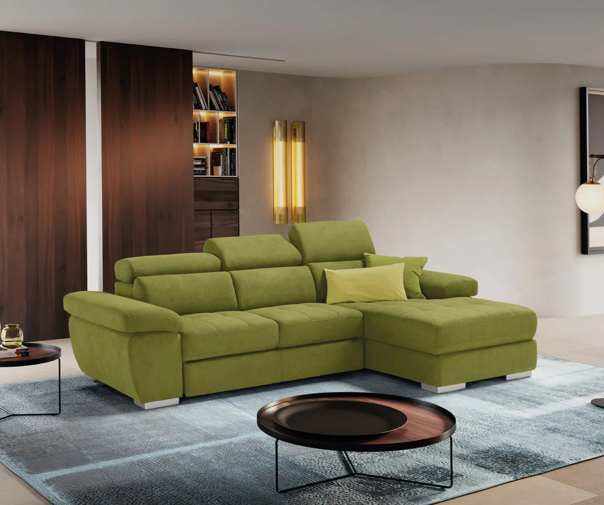 Divano ALEXA chaise longue carrello letto estraibile
