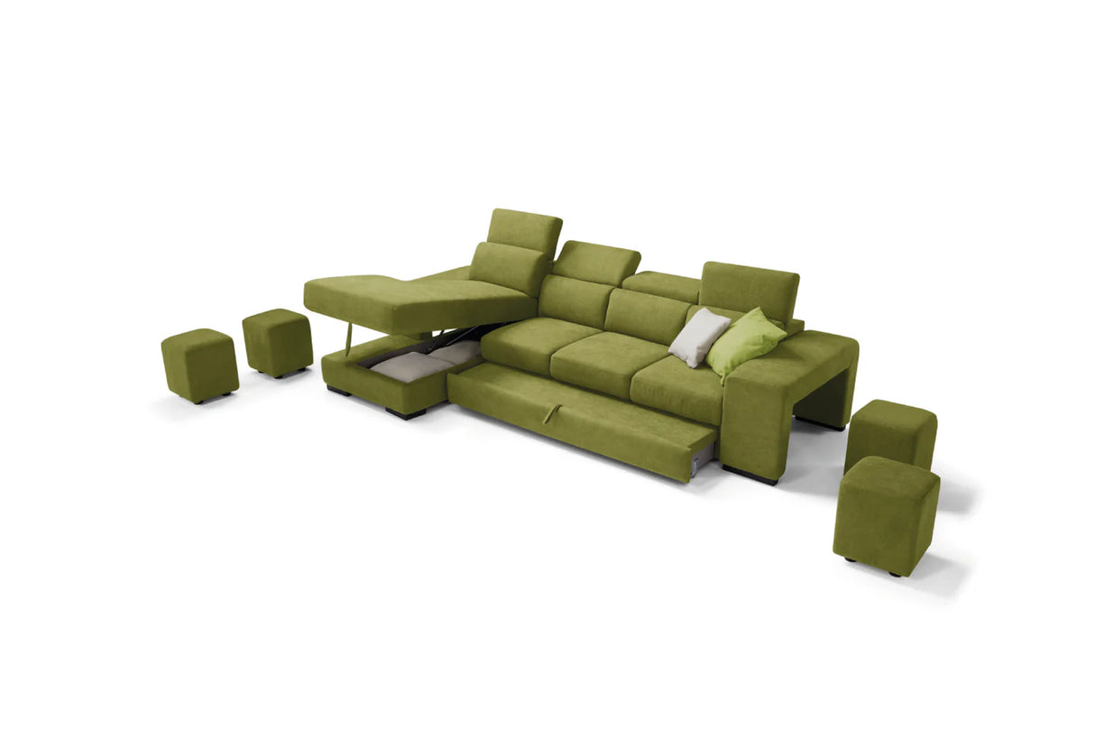 Divano TALENTO chaise longue, 3 posti max