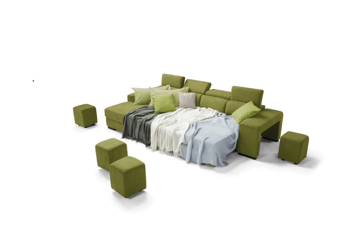 Divano TALENTO chaise longue, 3 posti max