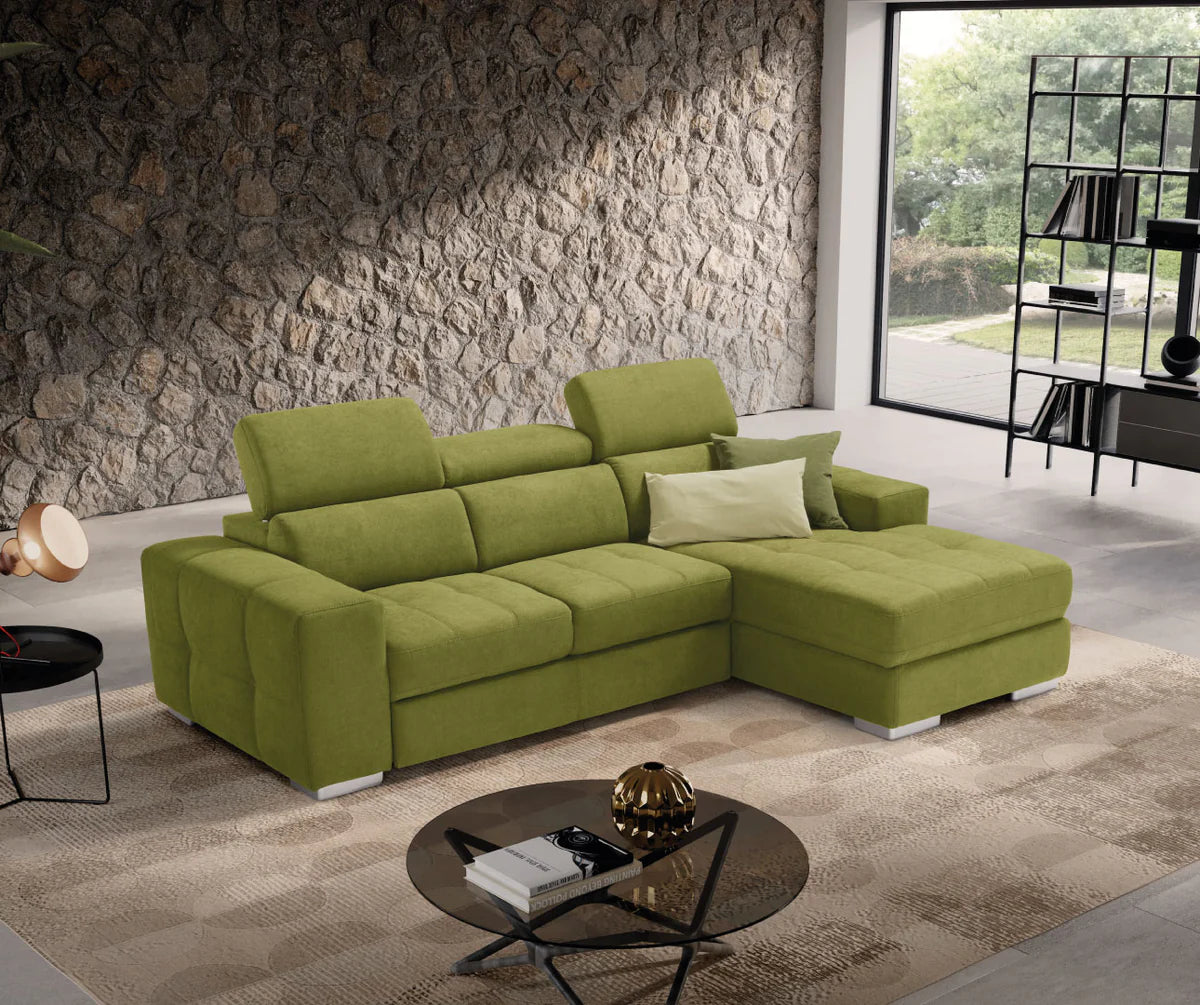 Divano MARTINA chaise longue carrello letto estraibile