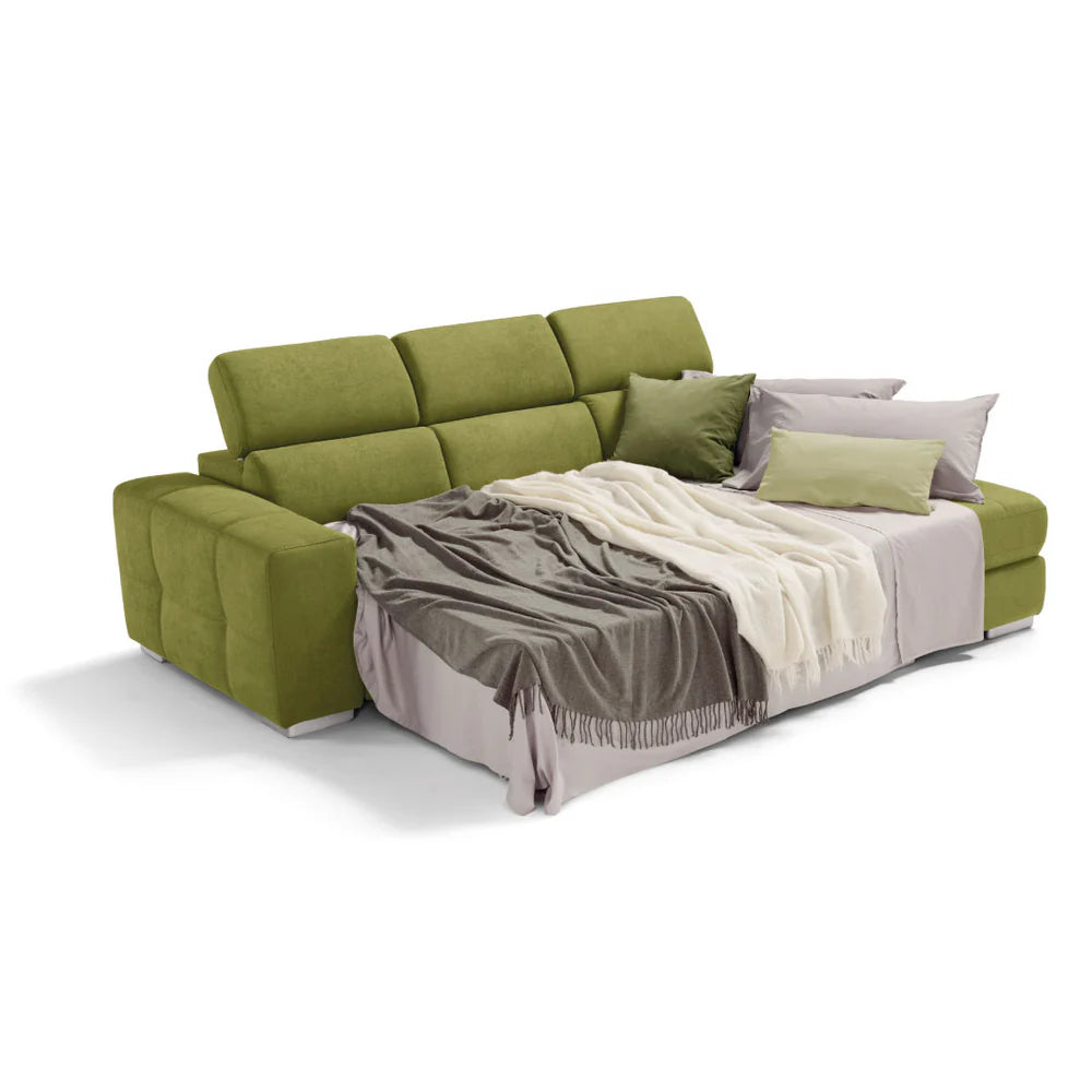 Divano MARTINA chaise longue carrello letto estraibile