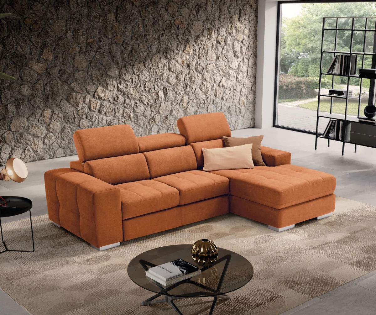 Divano MARTINA chaise longue carrello letto estraibile