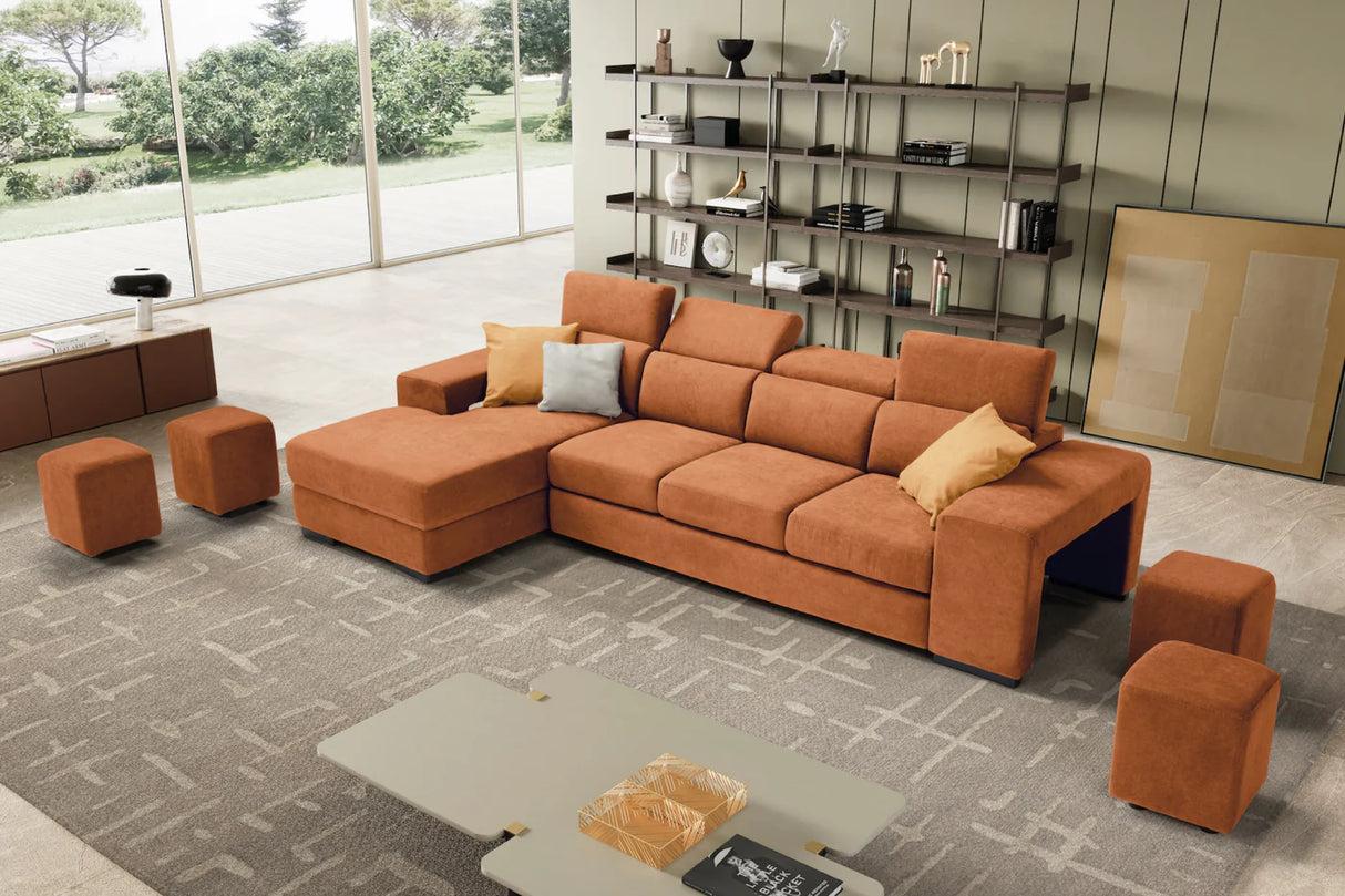 Divano TALENTO chaise longue, 3 posti max