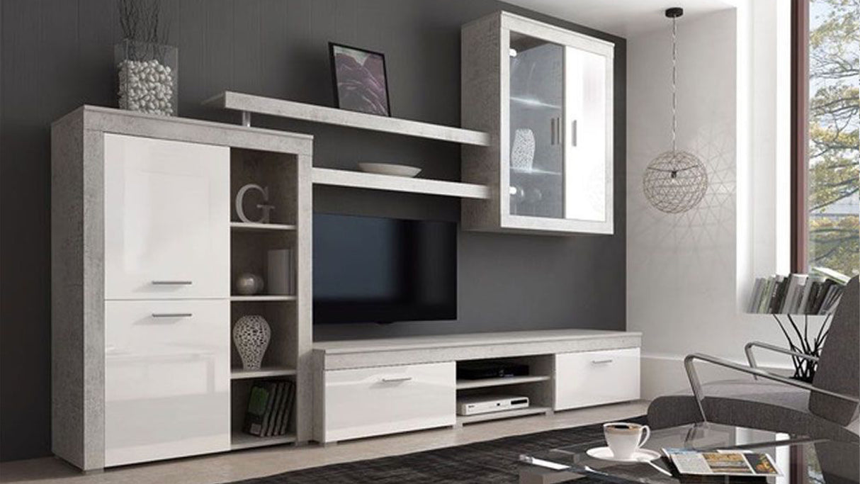 Parete Soggiorno Camberra Cemento