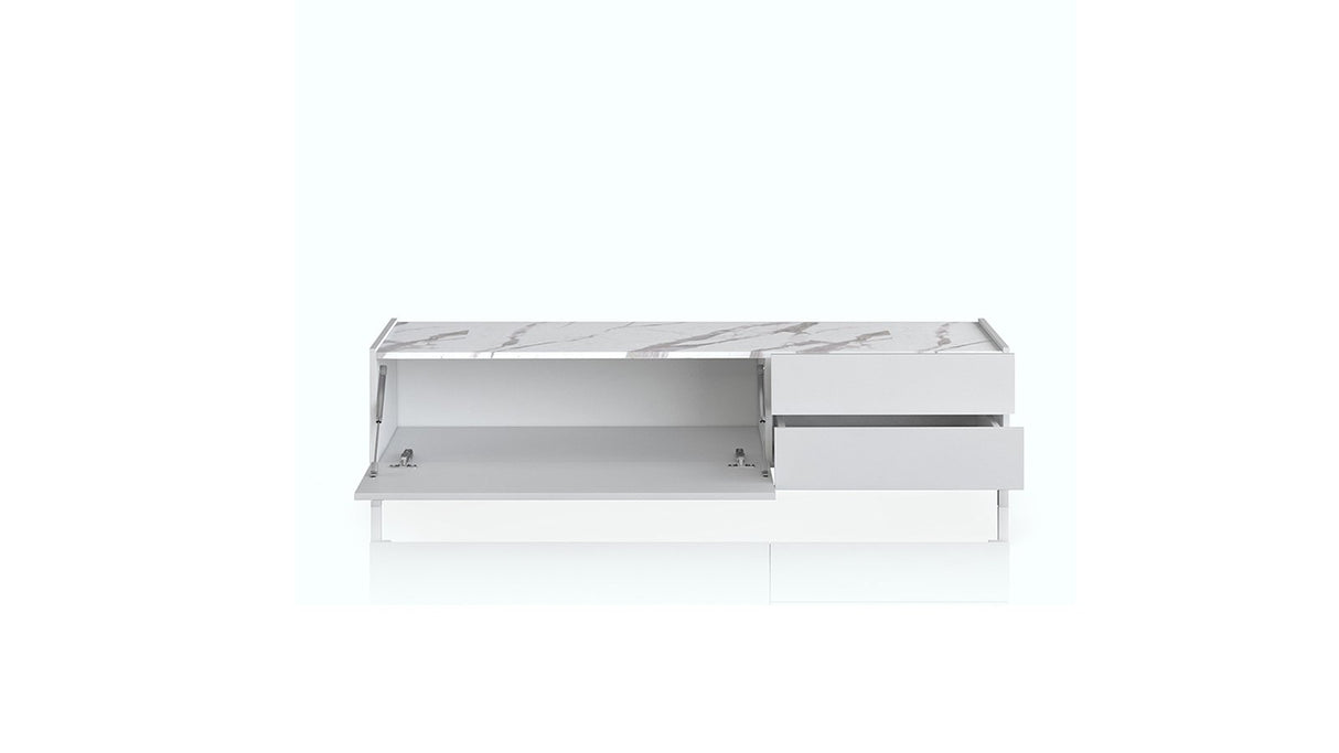 Mobile porta TV Mike Bianco Lucido