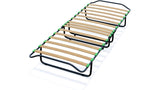 Brandina pieghevole SMART con materasso in waterfoam 80x190 alto 6 CM kit letto singolo rete a doghe in legno e materasso in poliuretano ortopedico