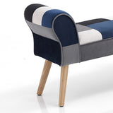 Panca PATCHWORK CAROLINA GRIGIA