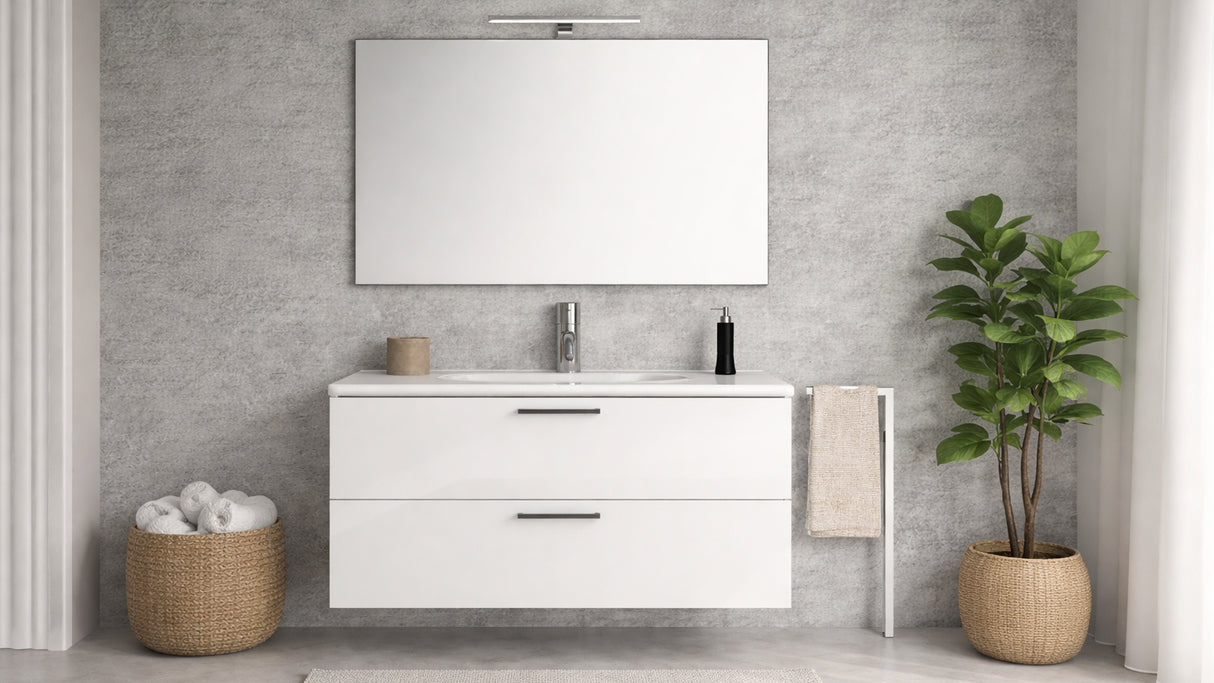 Componibile bagno sospeso ALICE 80 BIANCO LUCIDO