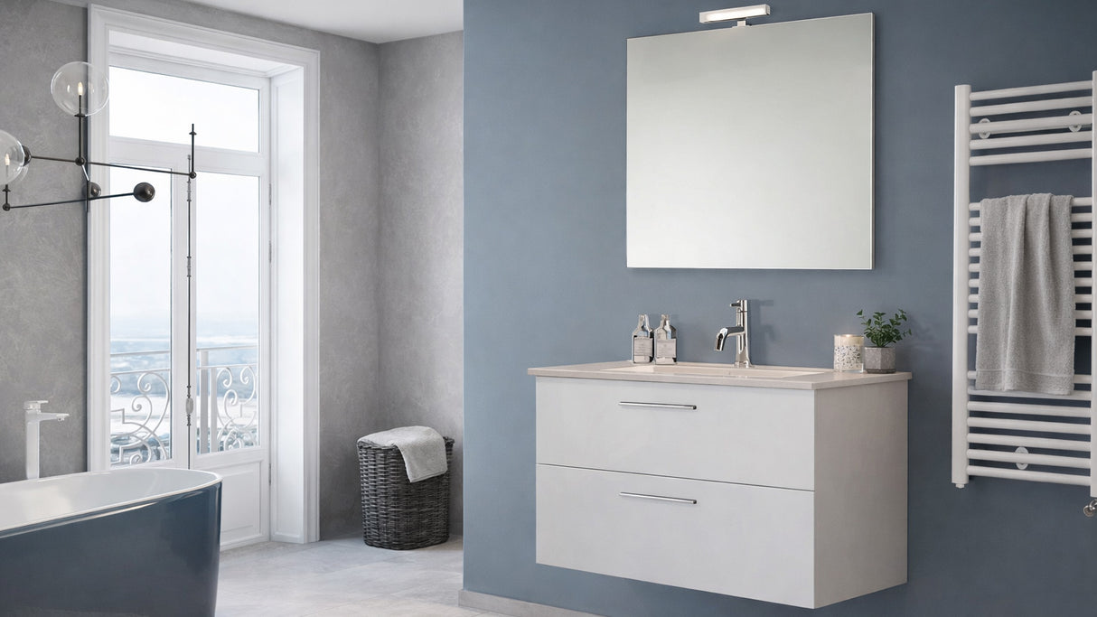 Componibile bagno sospeso ALICE 80 BIANCO NORDICO