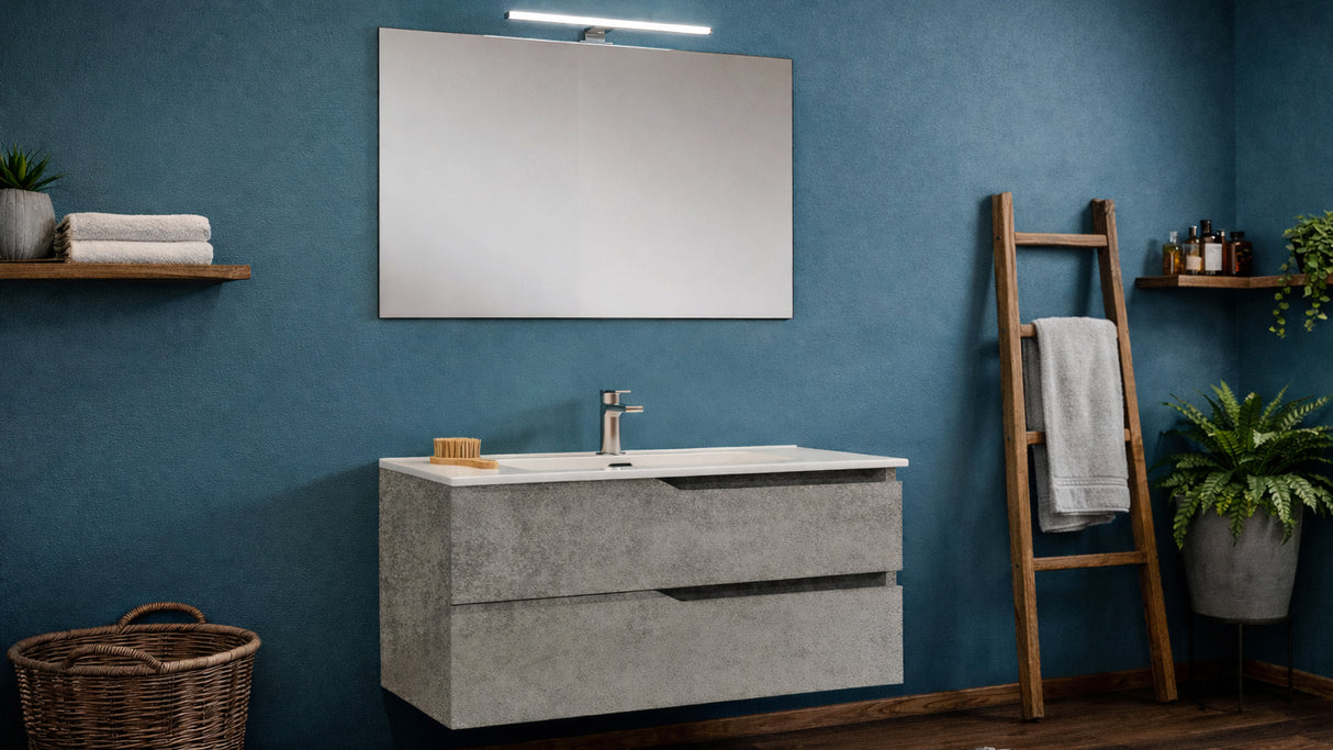 Componibile bagno GRACE 100 Cemento