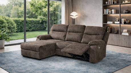 Divano CHICAGO chaise lounge recliner elettrico con presa USB