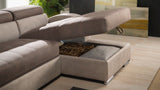 Divano DANIELA angolare con chaise longue reversibile