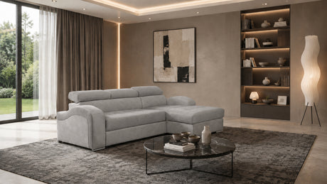 Divano DANIELA angolare con chaise longue reversibile