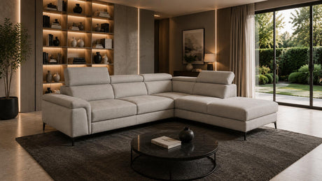Divano DELPHI chaise longue contenitore carrello letto estraibile