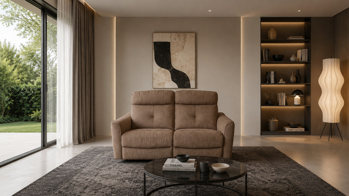 Divano DESIREE 2 posti con recliner manuale