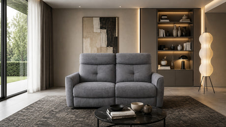 Divano DESIREE 2 posti con recliner manuale
