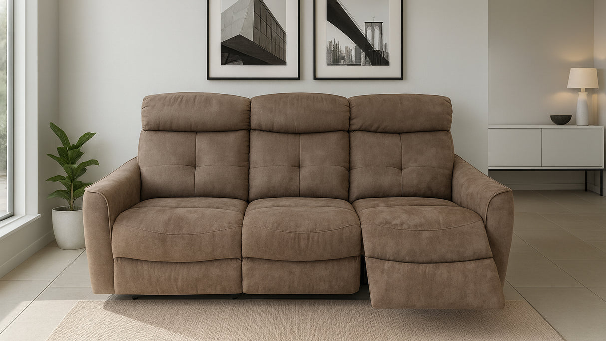 Divano DESIREE 3 posti con recliner manuale