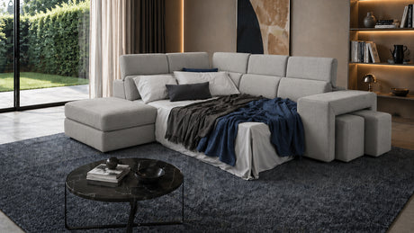 Divano NEW BELEN angolare con carrello letto estraibile