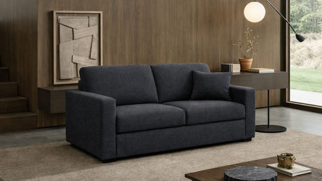 Divano letto mod. norma 3 posti meccanismo a ribalta e materasso H. 18 cm