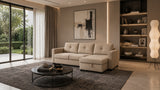 Divano ROMA angolare con chaise longue reversibile