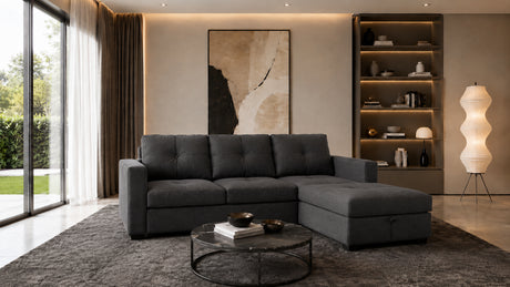 Divano ROMA angolare con chaise longue reversibile