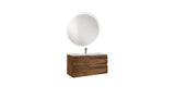 Componibile bagno GRACE 80 Tabacco - Tortora opaco