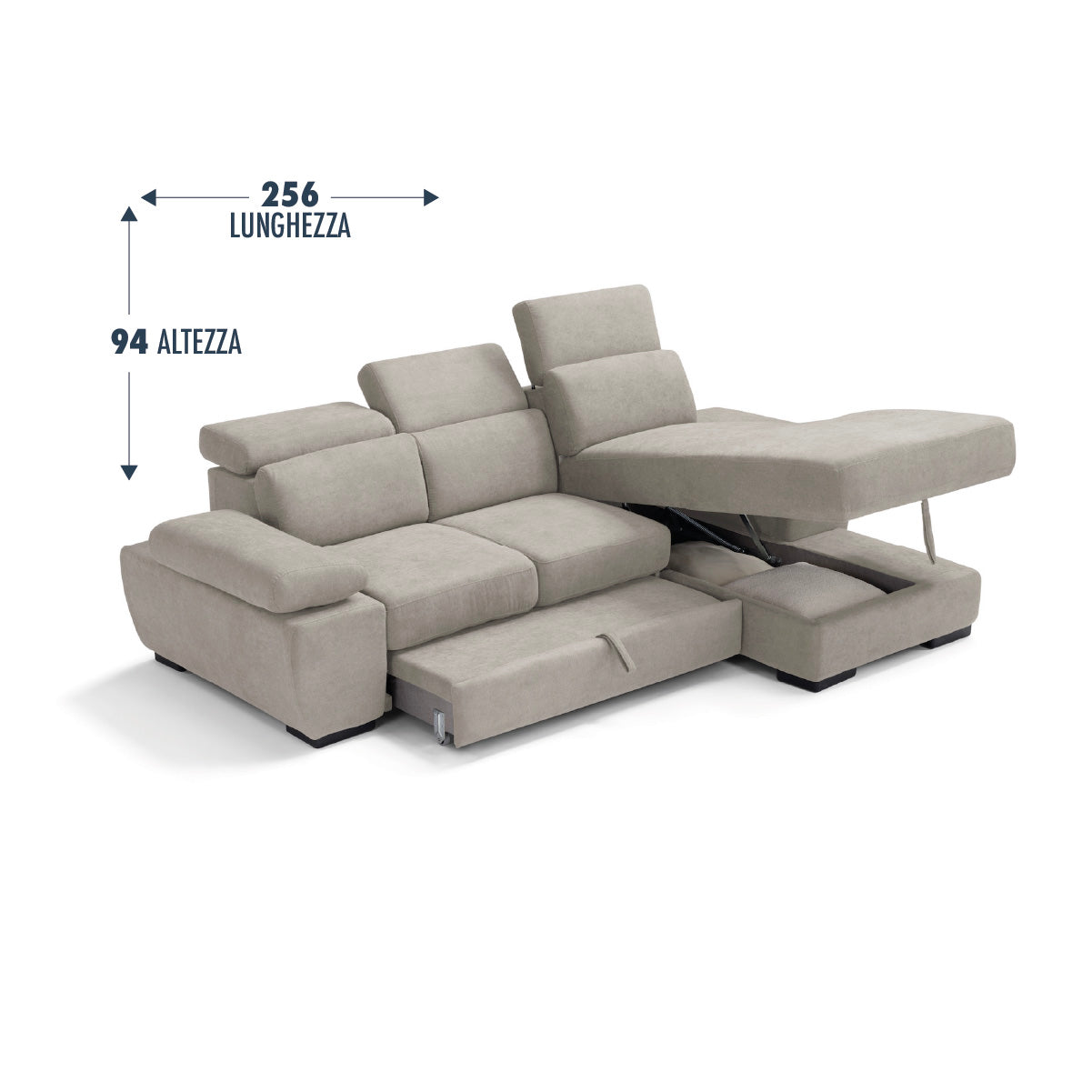 Divano FABIOLA chaise lounge