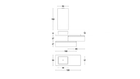 Componibile bagno NINFA