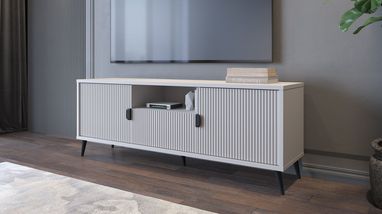 Porta tv 2 ante + 1 cassetto cashmere LOTUS