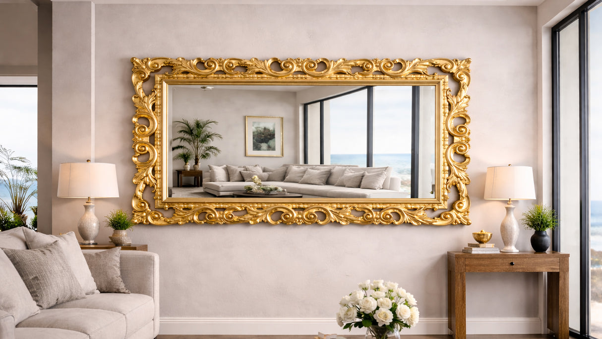 Specchiera FIORE GOLD