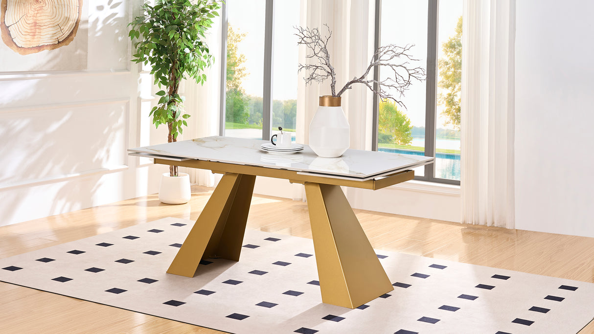 Tavolo Augusto calacatta oro