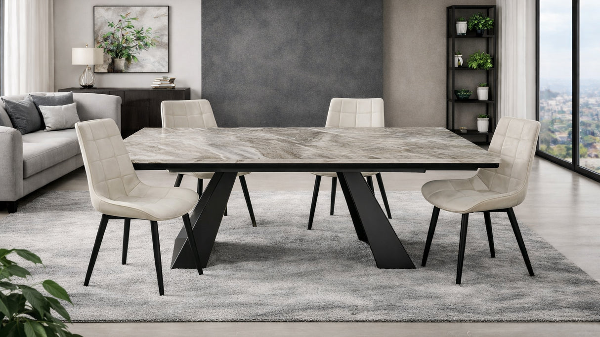 Tavolo Augusto marmo grigio