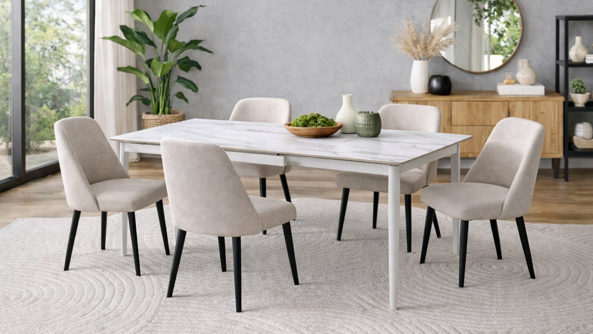 Tavolo Deasy marmo bianco