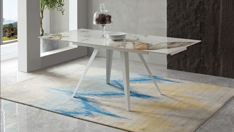 Tavolo GIOELE gamba bianca