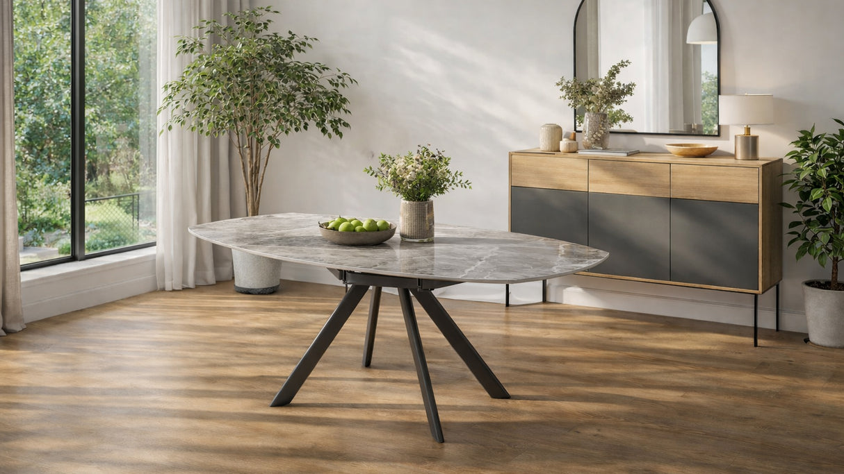 Tavolo Sky marmo grigio