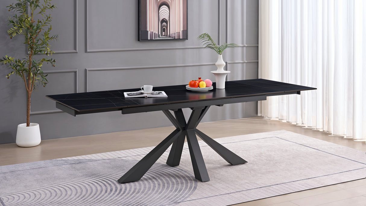 Tavolo Tiberio marmo nero